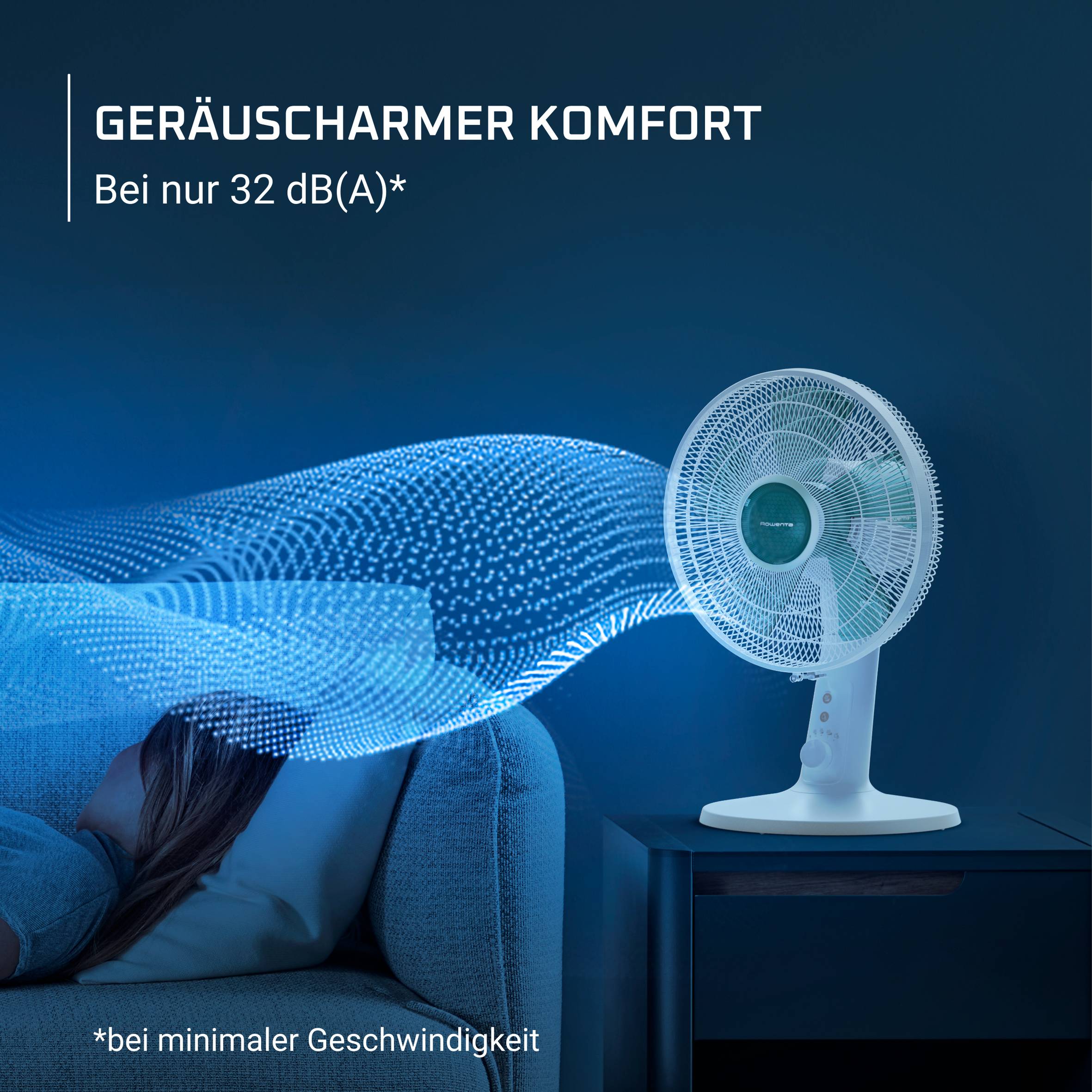 Turbo Silence Extreme, Tischventilator, Herausragende Erfrischung, Geräuscharm, VU2740F0