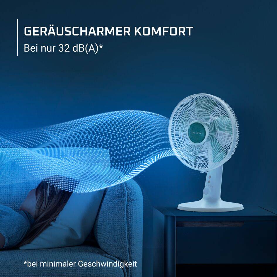 Turbo Silence Extreme, Tischventilator, Herausragende Erfrischung, Geräuscharm, VU2740F0