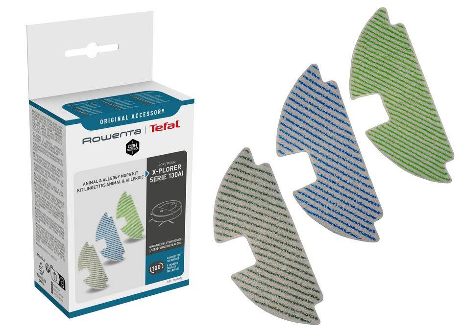 Set mit 3 Tüchern für Saugroboter ZR130001