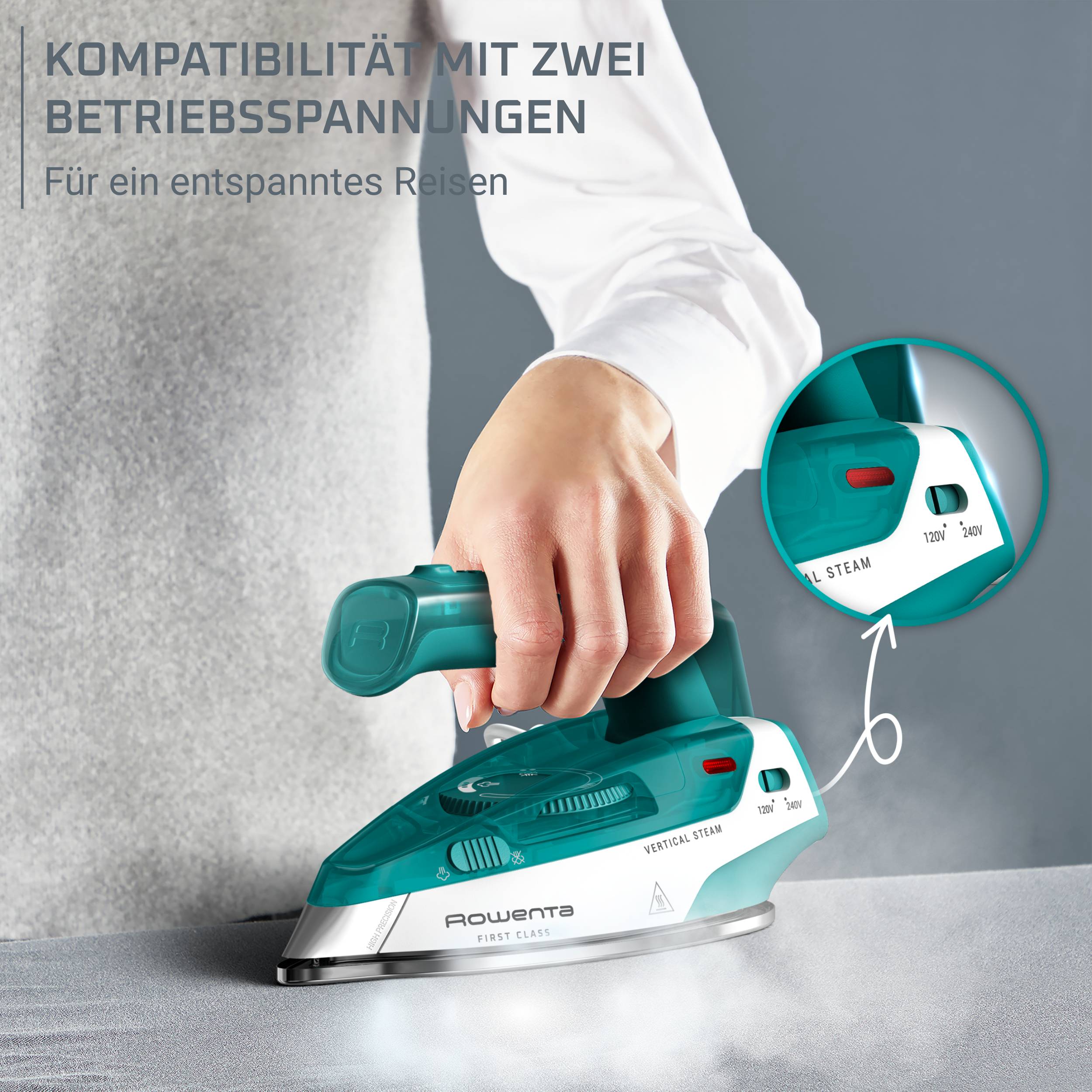 First Class Reise-Dampfbügeleisen DA1610