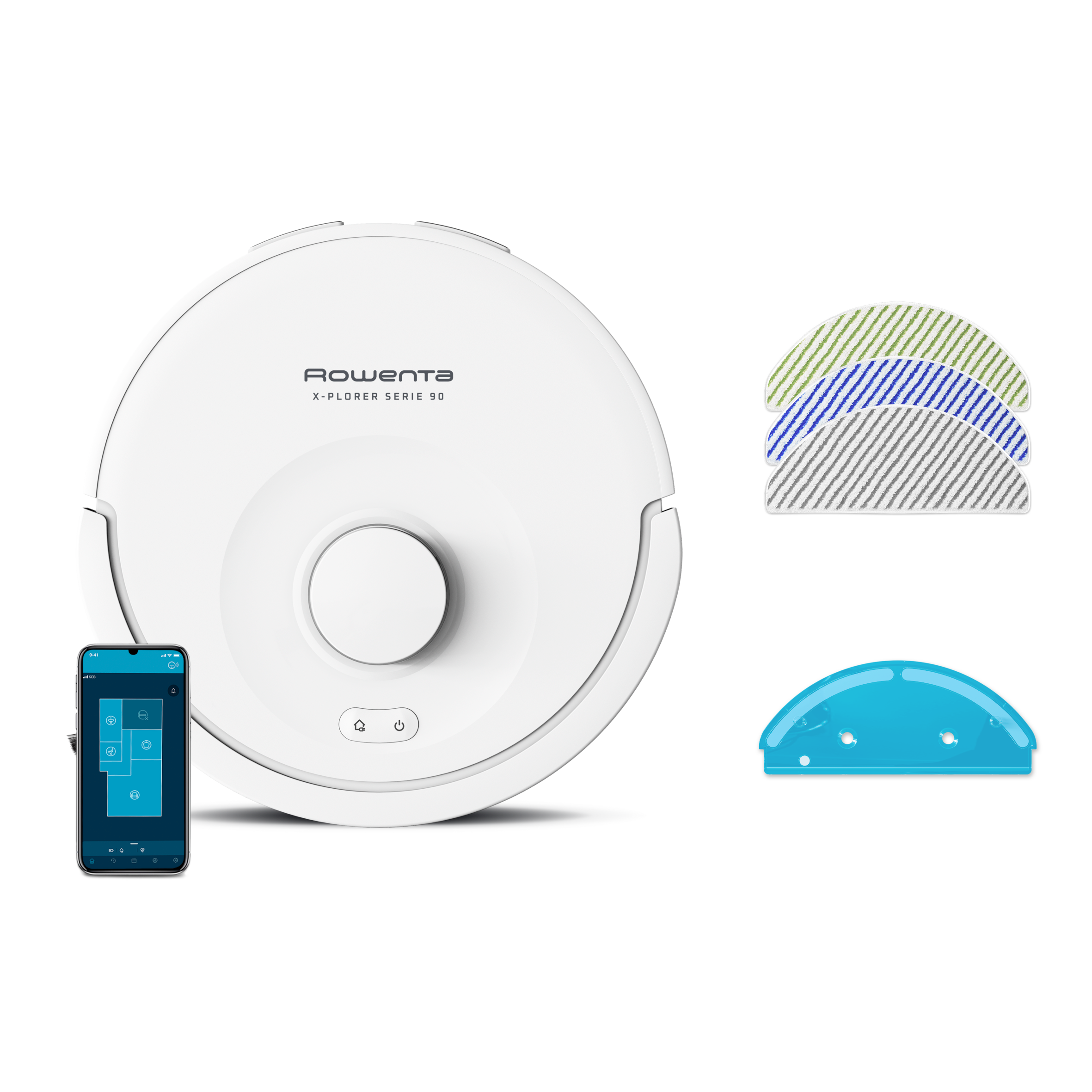 SET ZR879A01 MIT 3 SPEZIFISCHEN MIKROFASER-WISCHMOPPS FÜR TIERBEHAARE UND ALLERGENE FÜR DIE SERIEN X-PLORER 85, 85+, 90, 90+