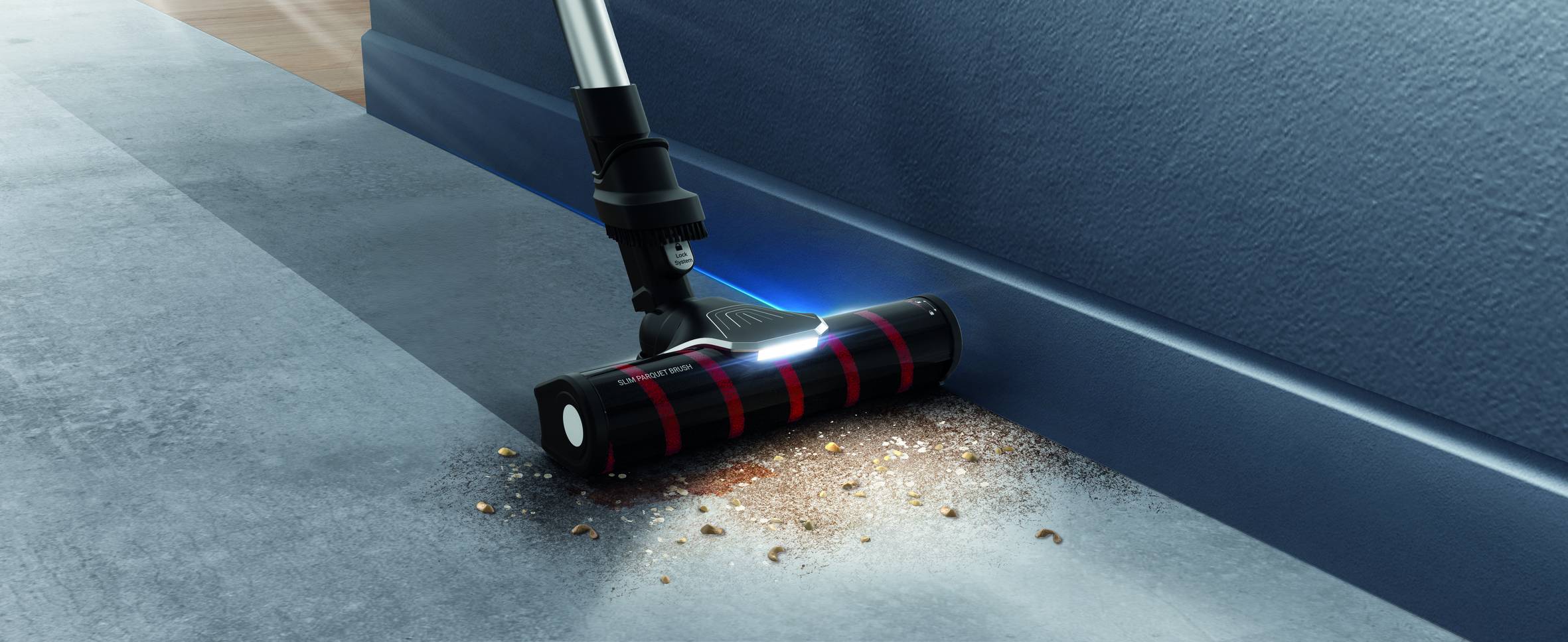 Schmale Parkettbürste ZR045010 für X-FORCE Flex 9,65