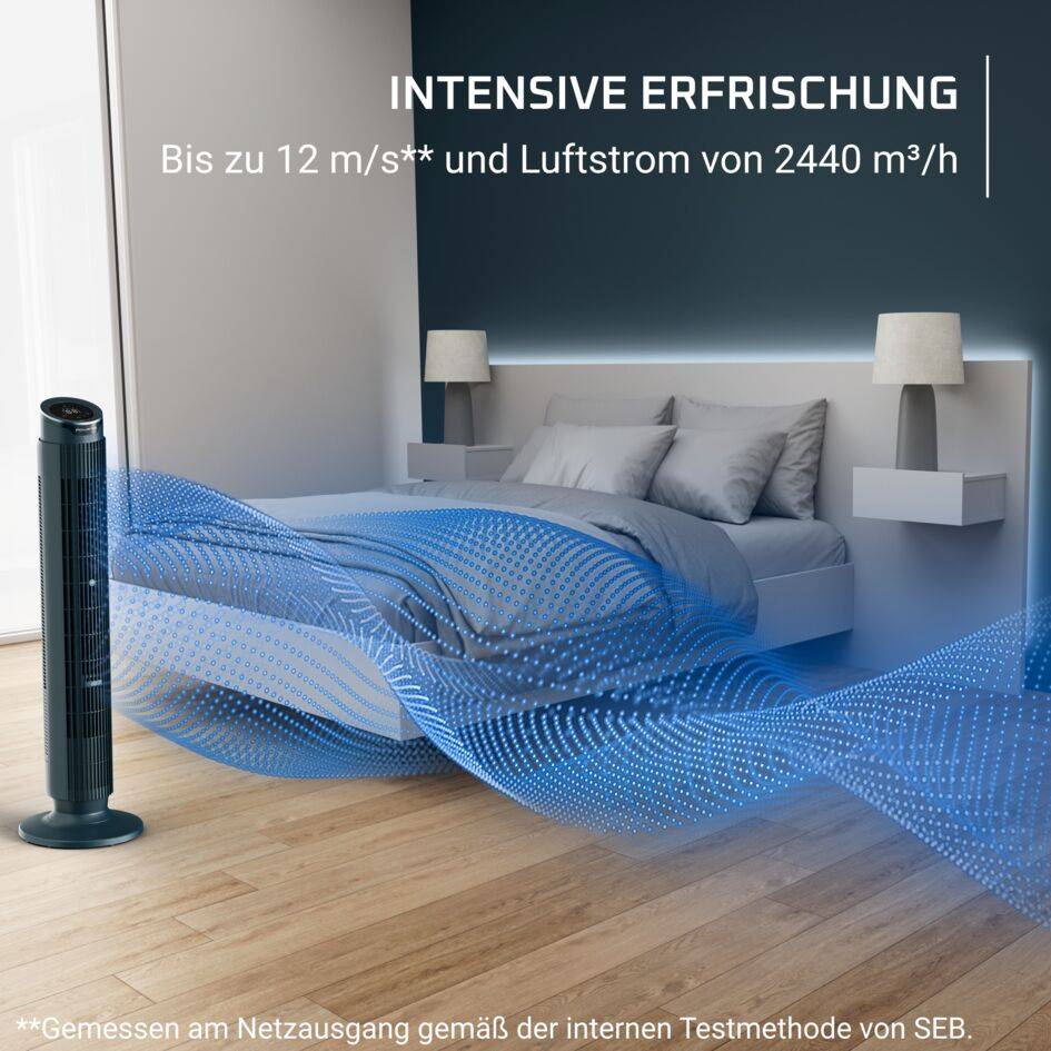 Eole Silence Force, Turmventilator, leise und intensive Erfrischung, VU7050