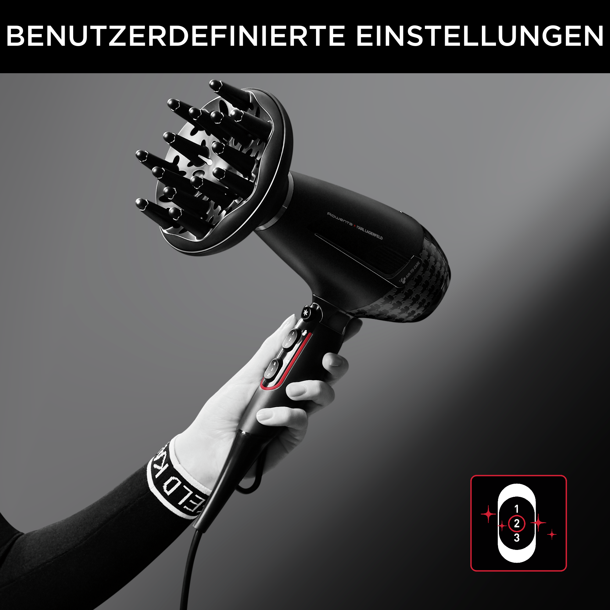 Rowenta x KARL LAGERFELD K/ Pro Stylist Haartrockner CV888L