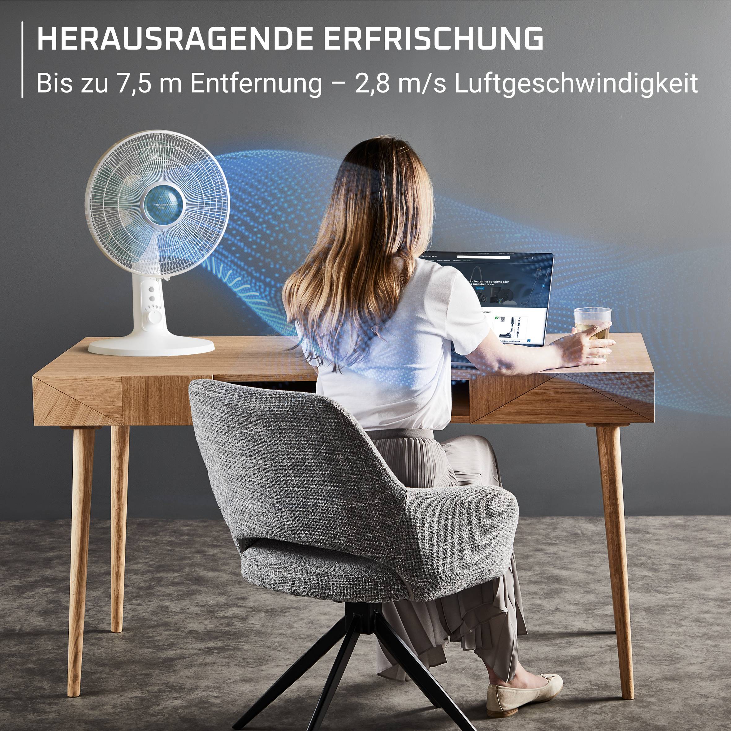 Turbo Silence Extreme, Tischventilator, Herausragende Erfrischung, Geräuscharm, VU2740F0