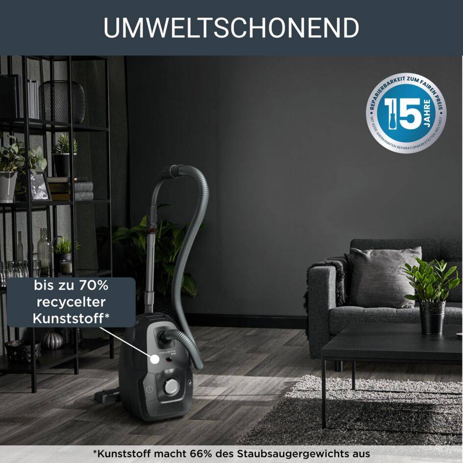 Green Force Max Silence Staubsauger mit Beutel RO6136