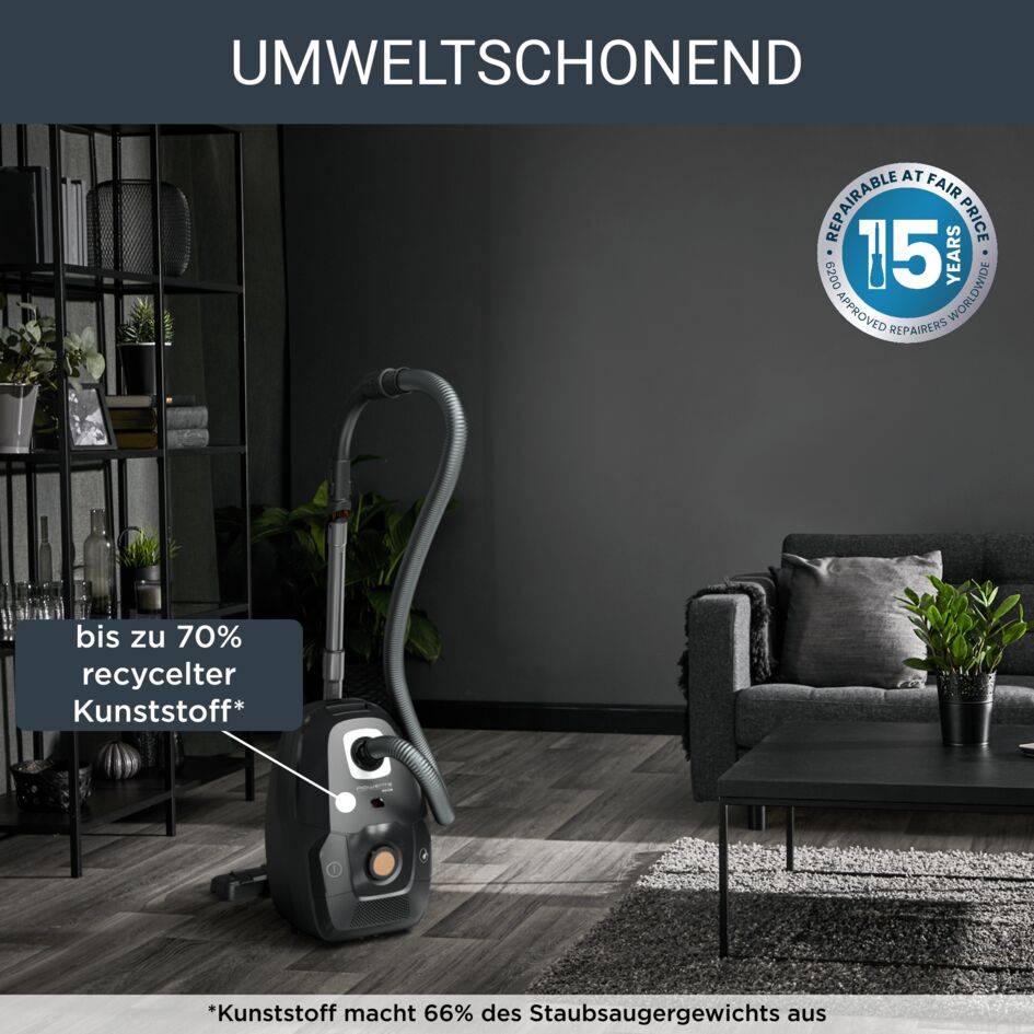 Green Force Effitech® Staubsauger mit Beutel RO6189