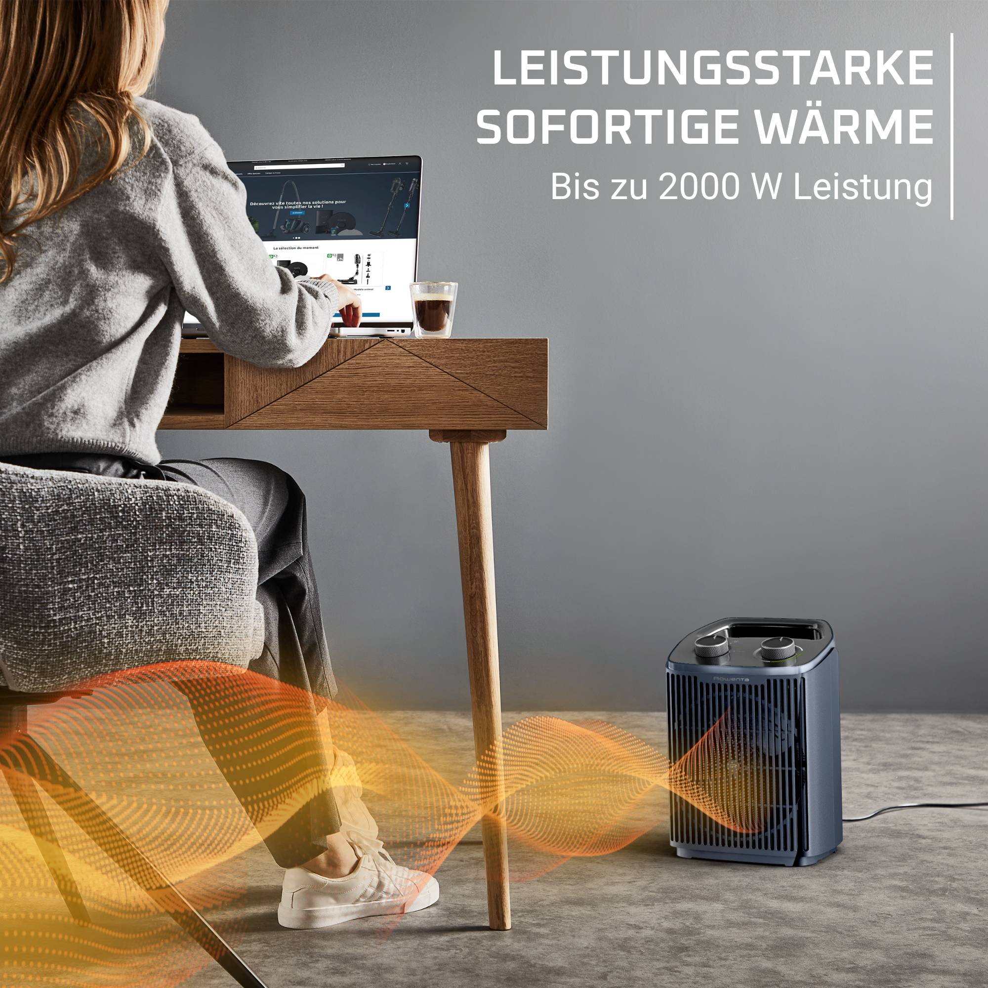Intense Comfort, Heizlüfter, leise, 2000 W Leistung