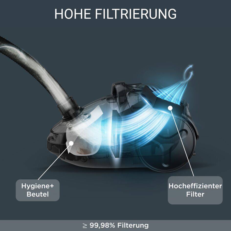 Compact Power Parkett Staubsauger mit Beutel RO3953