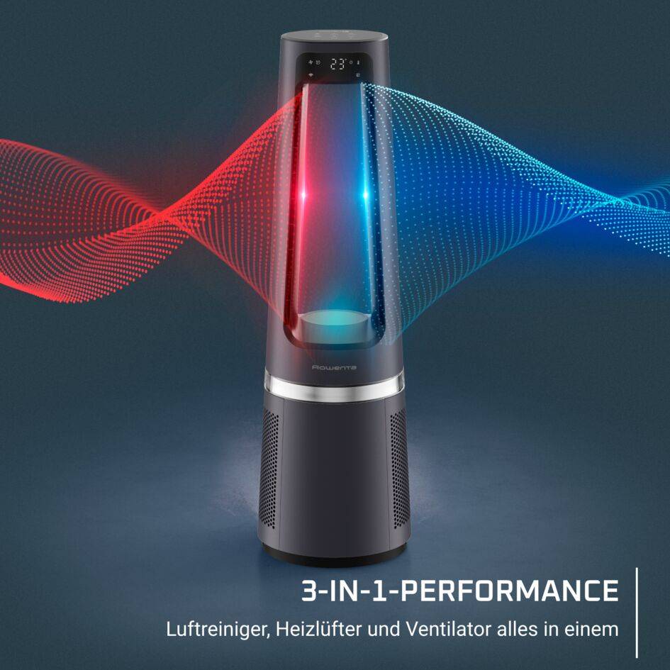 Eclipse 3-in-1 Connect Ventilator, Heizlüfter und Luftreiniger QU5072