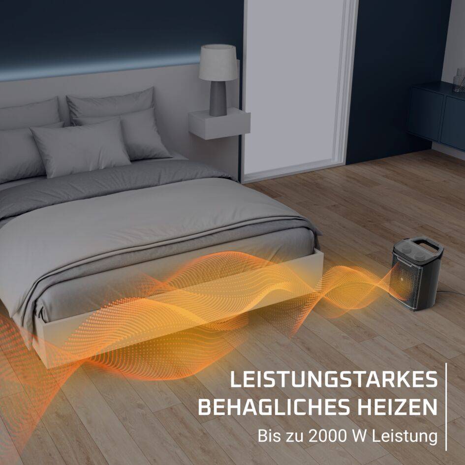 Intense Comfort + Aqua, sicherer Badezimmer-Heizlüfter, 2000&nbsp;W