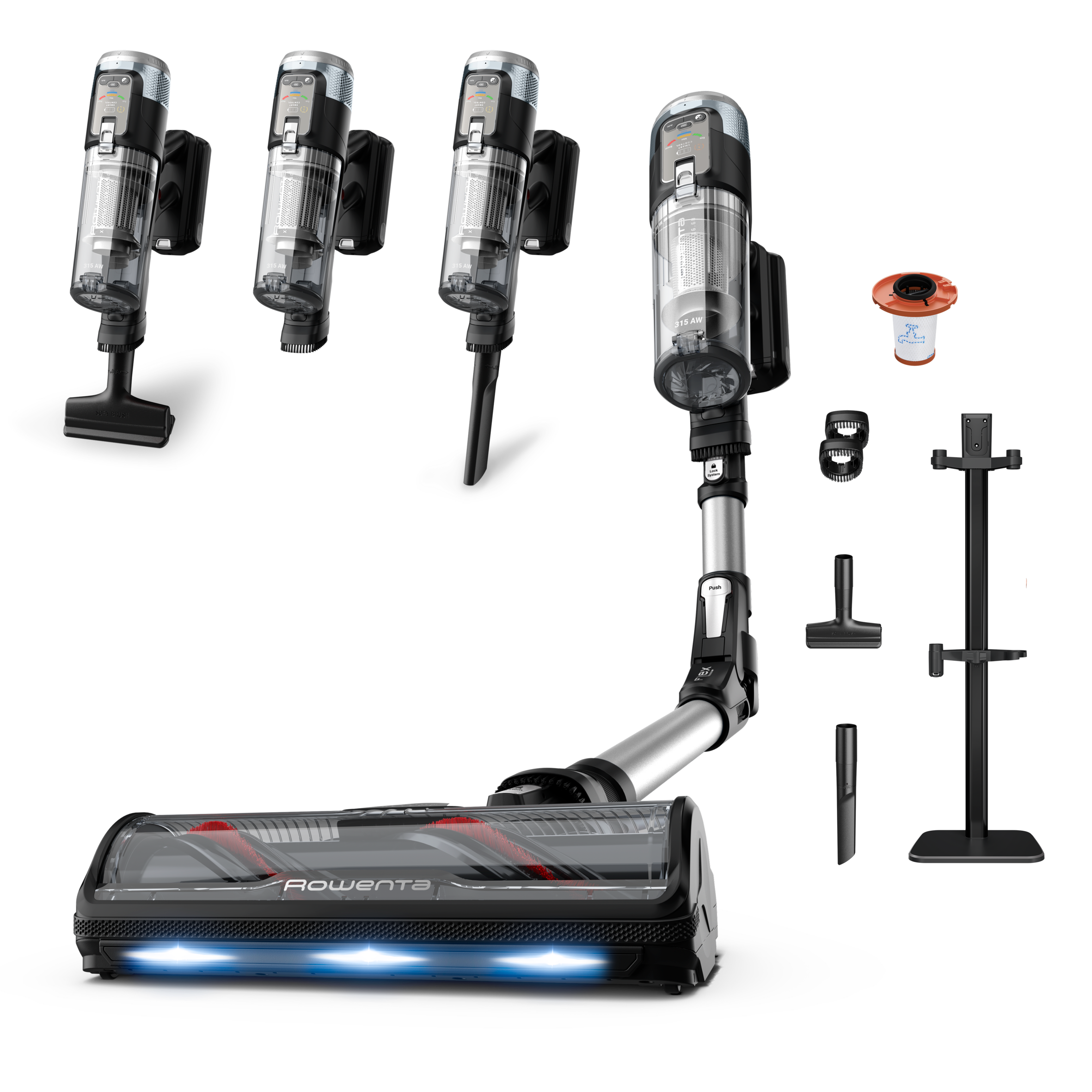 X-FORCE FLEX 16.60, Akku-Staubsauger, extreme Saugkraft, 315 AW, RH9C36