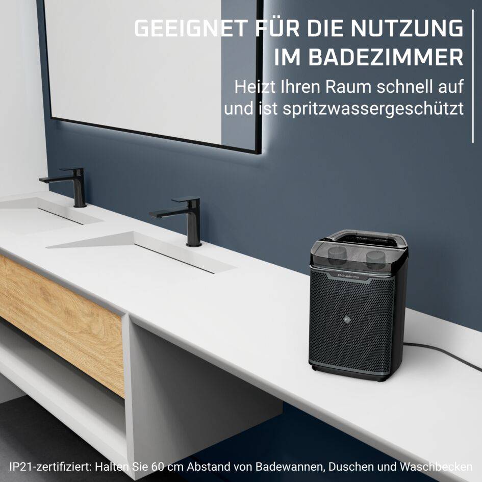 Intense Comfort + Aqua, sicherer Badezimmer-Heizlüfter, 2000&nbsp;W