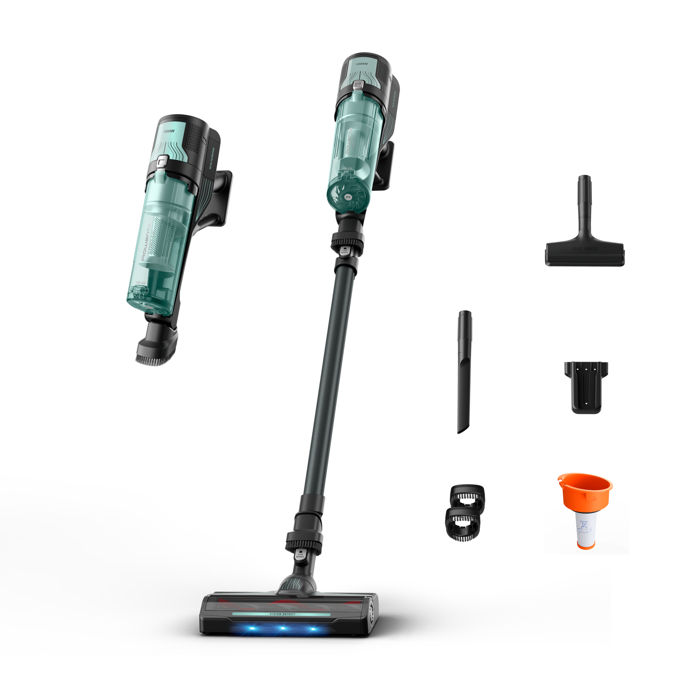 X-FORCE 8.80, kabelloser Akku-Staubsauger, starke Reinigungskraft, 100 AW*