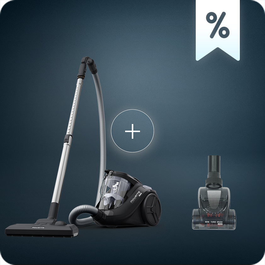 Bodenstaubsauger Compact Power Cyclonic und Mini-Turbobürste